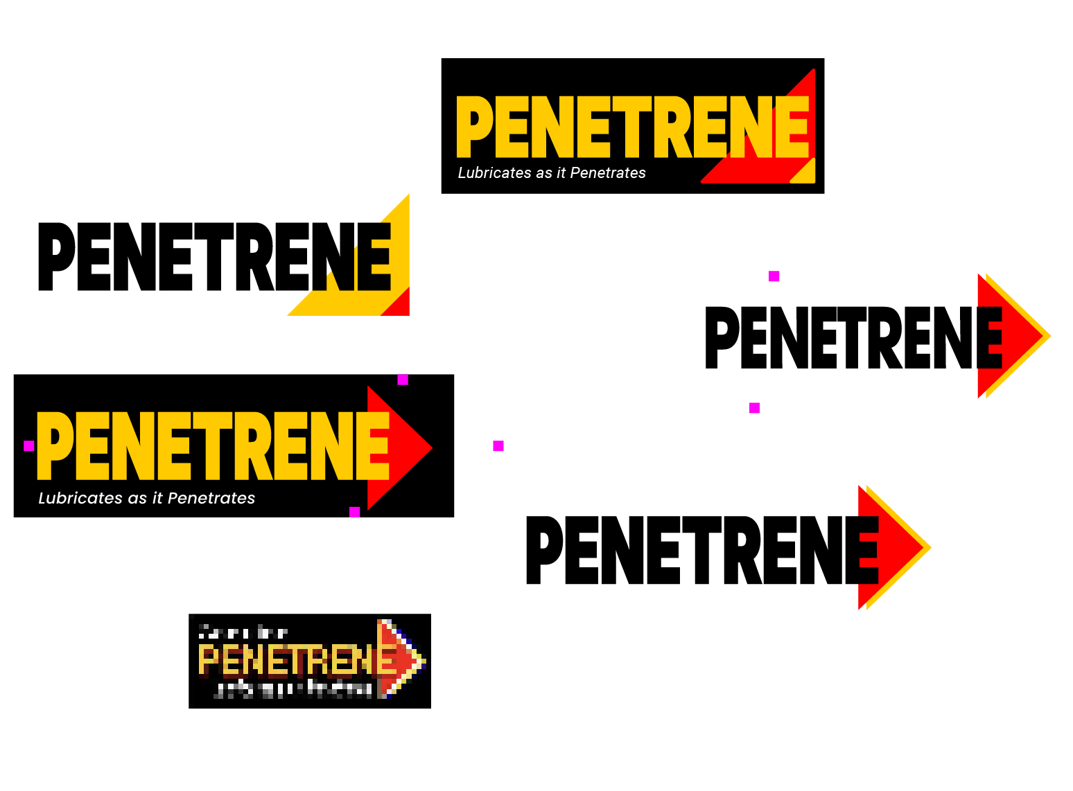 Penetrene logo ideationvariations and explorations
